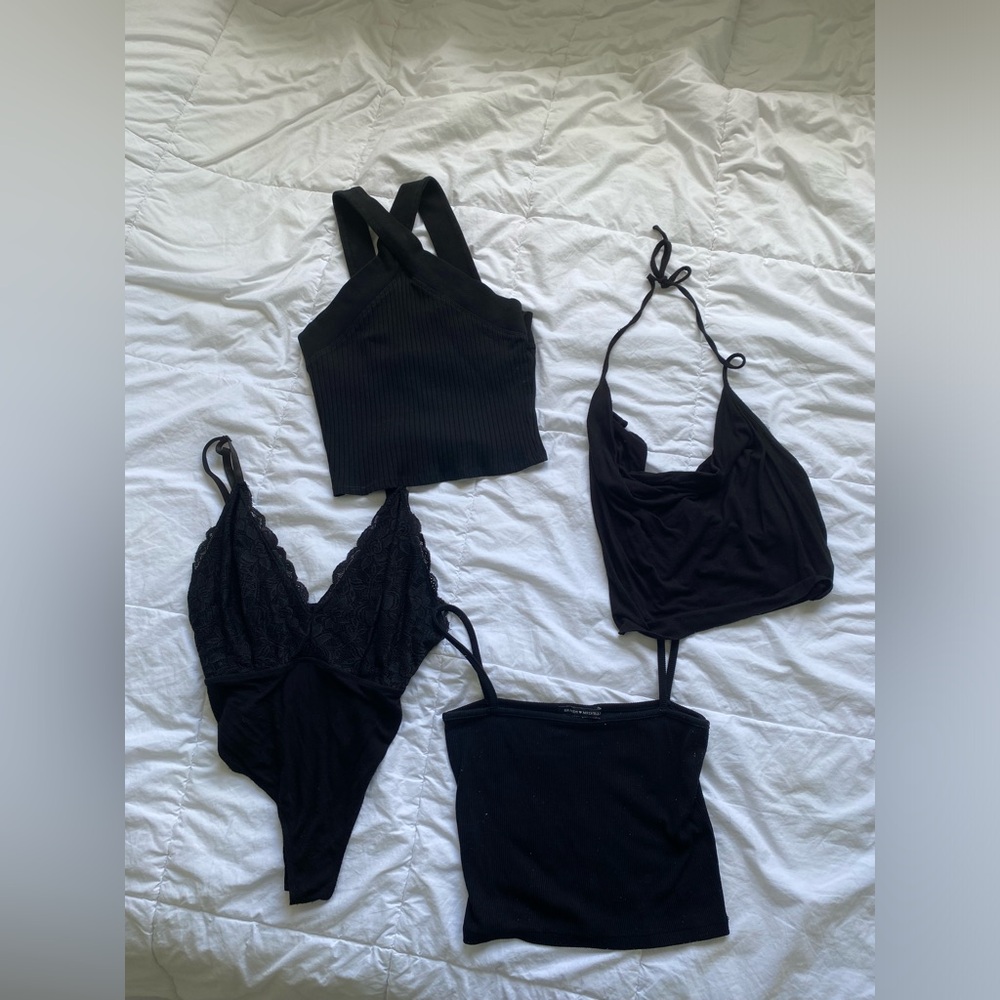 4 going out tops (Brandy Melville, ZARA, Forever 21)!!